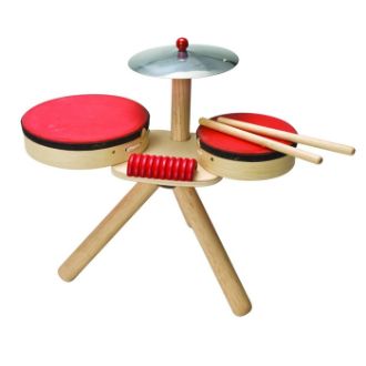 Wooden Toy Drums  resmi