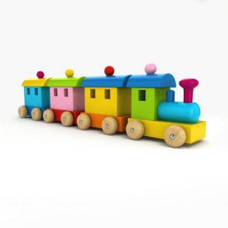 Colorful Toy Train resmi
