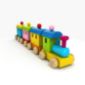 Colorful Toy Train resmi