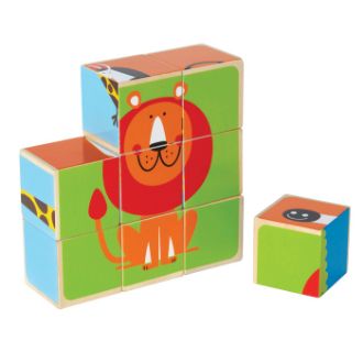 Multi-Animal Cube Puzzle resmi
